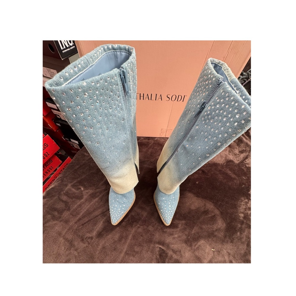 Thalia Sodi Denim and Diamonds Stiletto boots size 6 - Picture 4 of 10